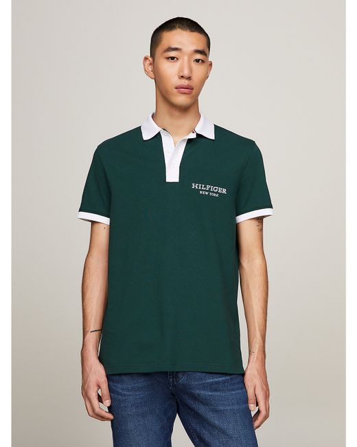 Tommy Hilfiger Regular Fit Monotype Ringer Polo