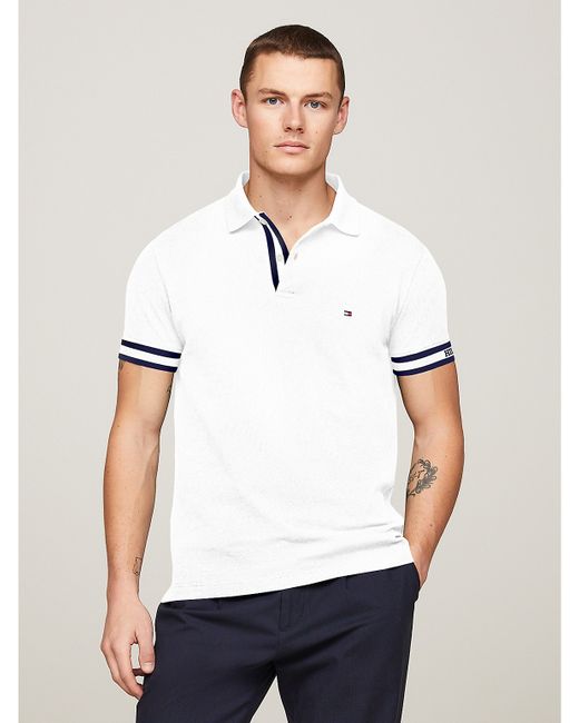 Tommy Hilfiger Slim Fit Monotype Cuff Polo