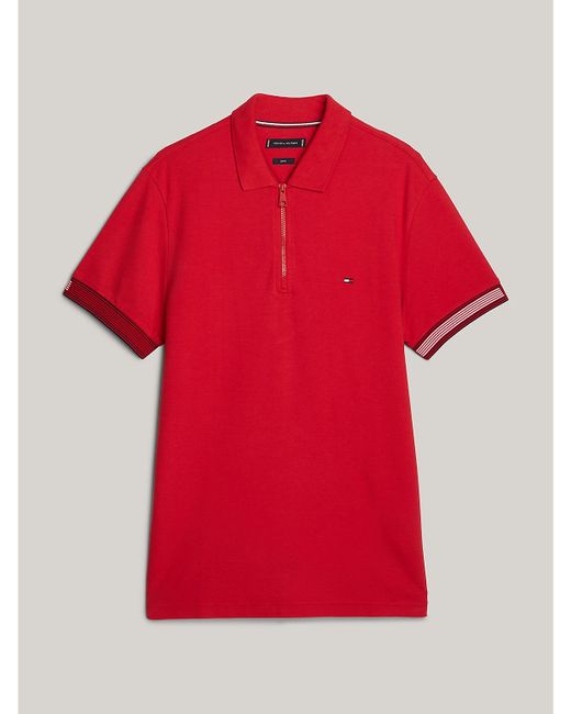 Tommy Hilfiger Slim Fit Flag Tipped Polo