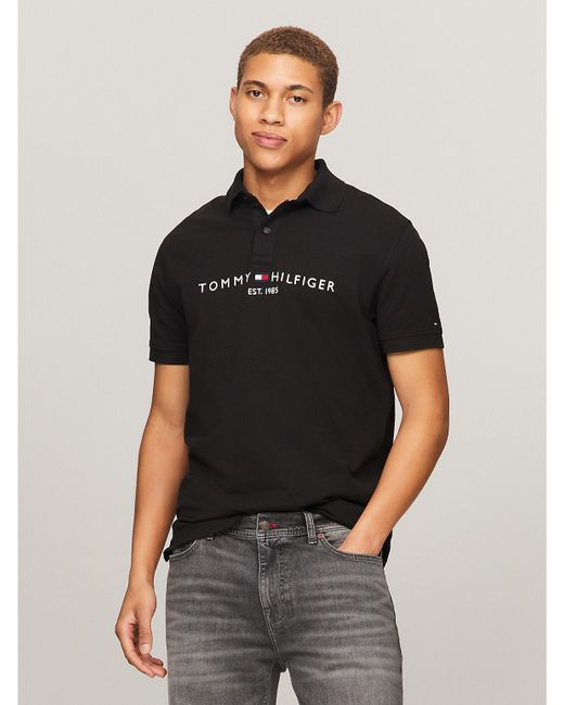 Tommy Hilfiger Regular Fit Embroidered Tommy Logo Polo