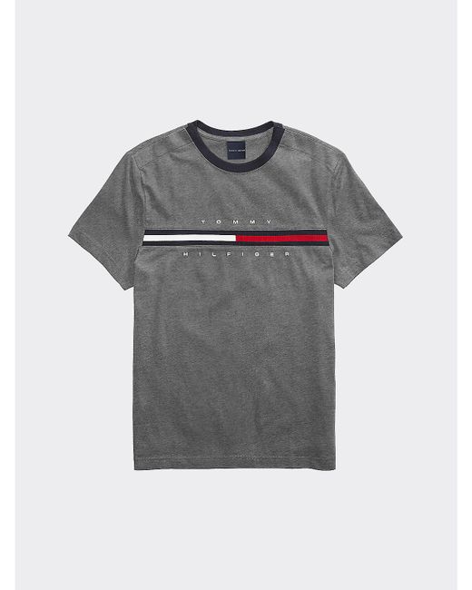 Tommy Hilfiger Signature Stripe T-Shirt Grey