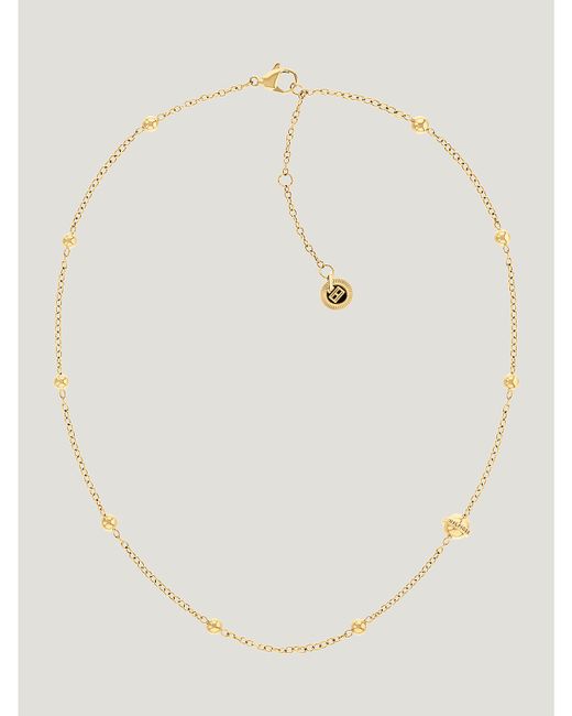 Tommy Hilfiger Tone Orb Necklace Metallic