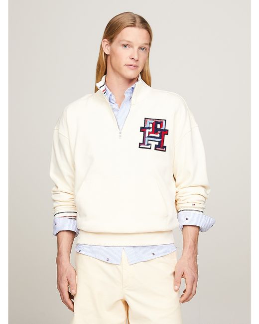 Tommy Hilfiger Multicolor Badge Half-Zip Sweatshirt