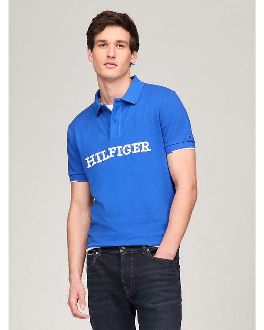 Tommy Hilfiger Regular Fit Embroidered Monotype Polo