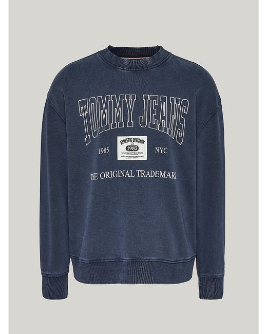 Tommy Hilfiger Relaxed Fit TJ Archive Sweatshirt Blue