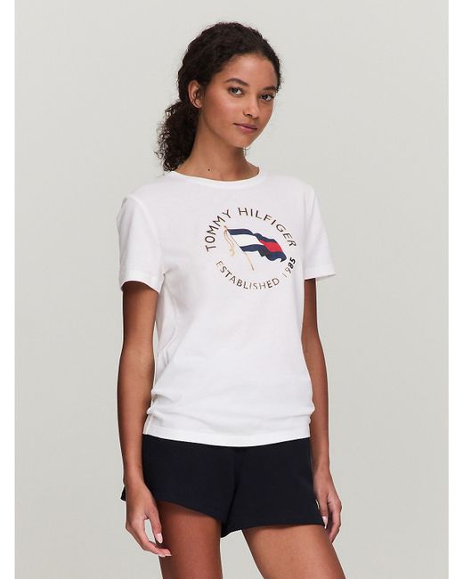 Tommy Hilfiger Circle Flag Logo T-Shirt