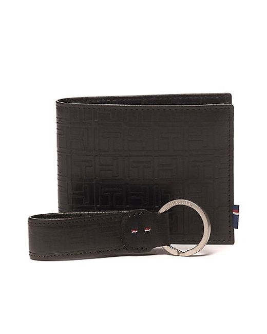 Tommy Hilfiger Double Billfold And Key Ring Set