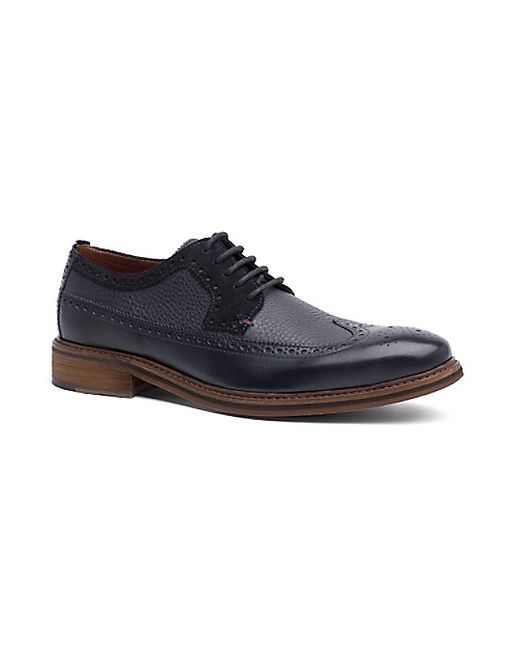 Tommy Hilfiger Pebbled Leather Brogue Navy