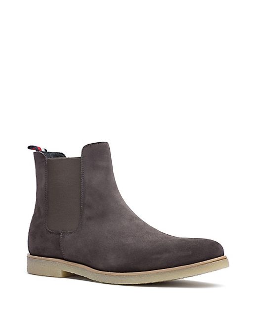 Tommy Hilfiger Suede Chelsea Boot Steel