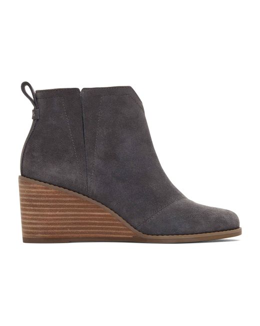 Toms grey heeled boot clare UK10