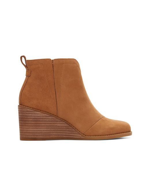 Toms suede heeled boot clare