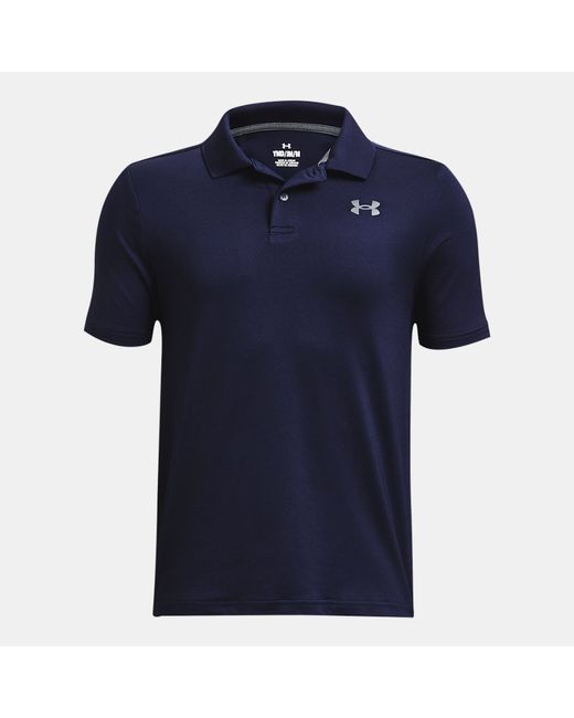 Under Armour Boys Matchplay Polo Midnight Navy Pitch Gray YLG 59 63