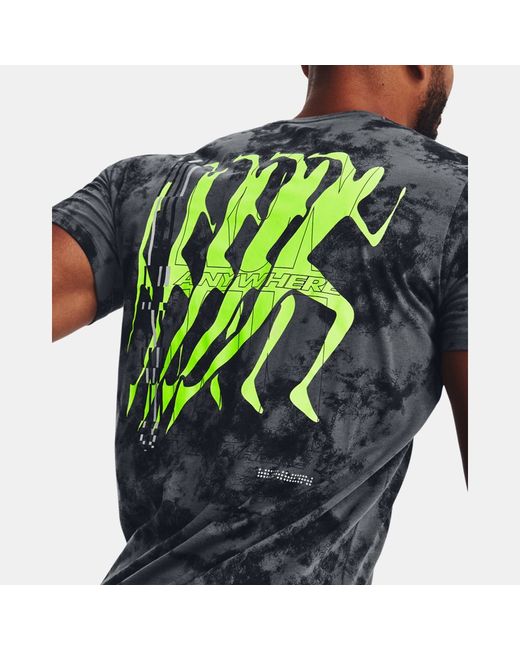 Under Armour Run Anywhere Short Sleeve T-Shirt Pitch Lime Surge Reflective