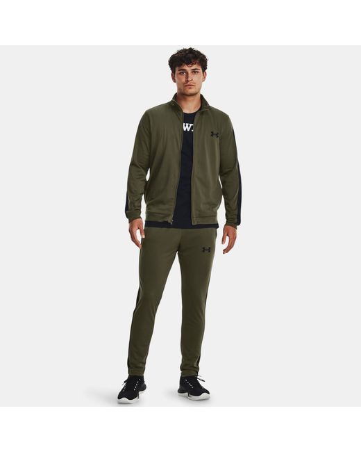 Under Armour Mens Rival Knit Tracksuit Marine OD Black