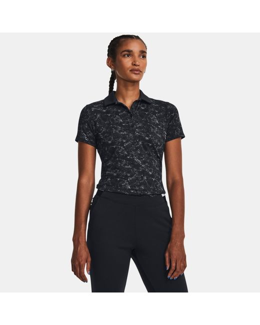 Under Armour Playoff Printed Polo Metallic Silver