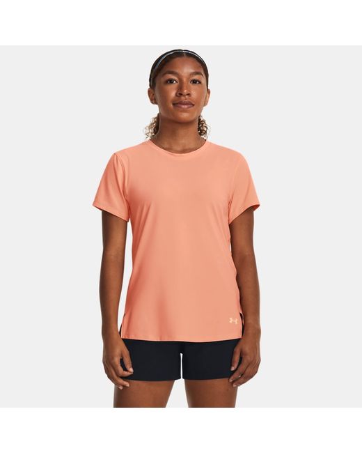 Under Armour Iso-Chill Laser T-Shirt Bubble Peach Reflective