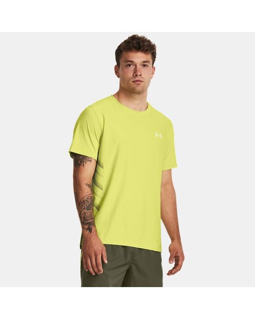 Under Armour Launch Elite Graphic Short Sleeve Lime Marine OD Green Reflective