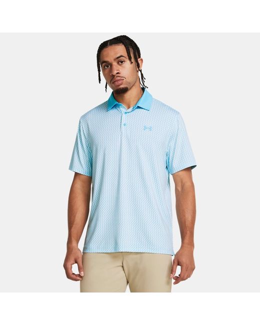 Under Armour Playoff 3.0 Printed Polo Sky White