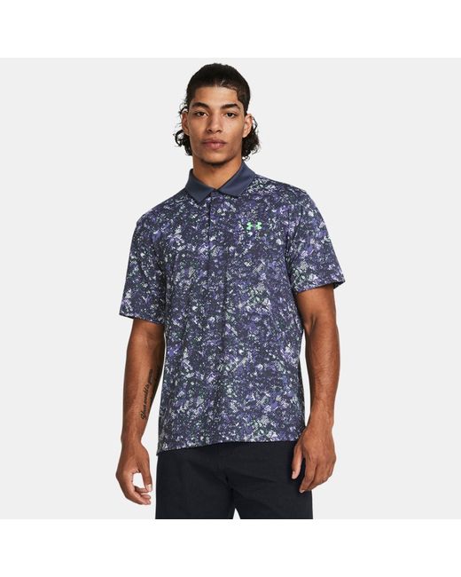 Under Armour Tee To Green Printed Polo Downpour Starlight Matrix