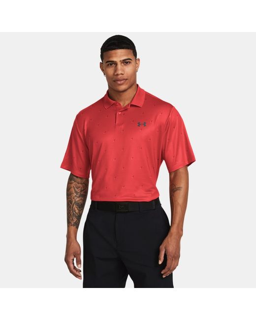 Under Armour Matchplay Printed Polo Solstice Castlerock