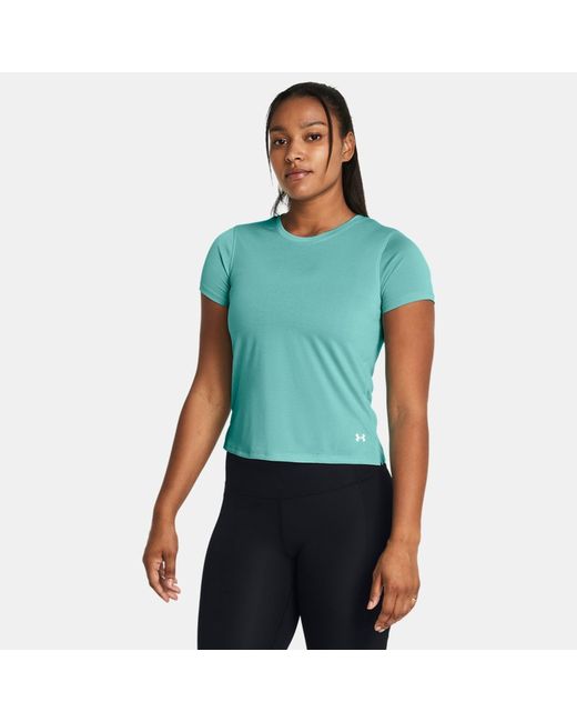Under Armour Launch Short Sleeve Radial Turquoise Reflective