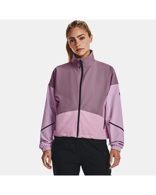 Under Armour Unstoppable Jacket Misty Fresh Orchid Black