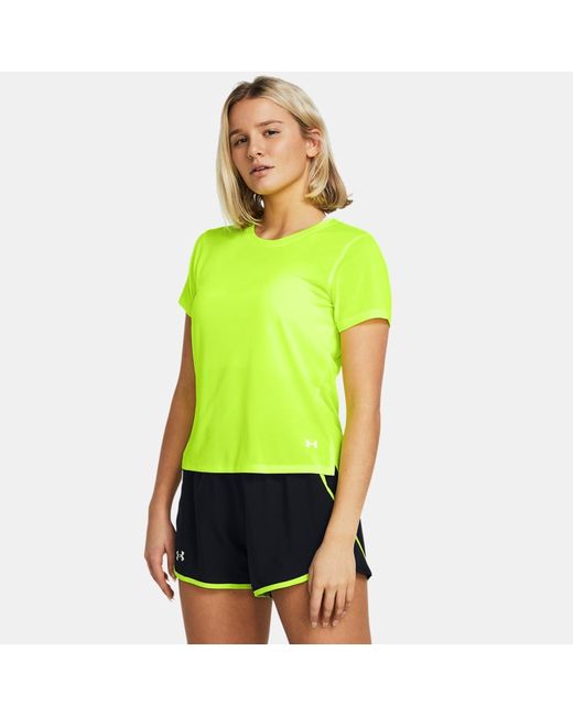 Under Armour Launch Short Sleeve High Vis Yellow Reflective