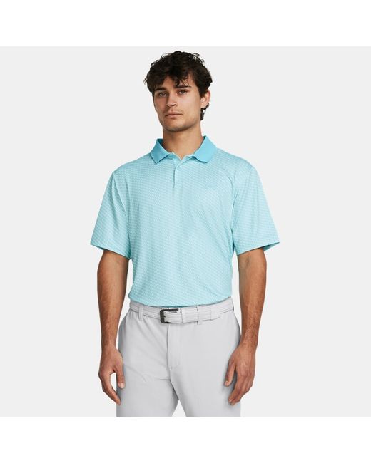 Under Armour Matchplay Printed Polo Sky White