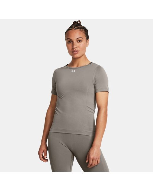 Under Armour Train Seamless Short Sleeve Pewter White