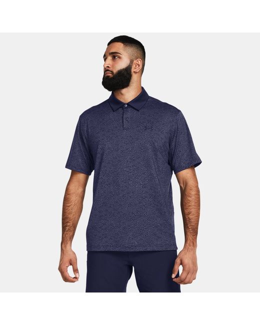 Under Armour Tee To Green Printed Polo Midnight Navy