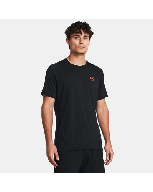 Under Armour HeatGear Fitted Graphic Short Sleeve Red Solstice