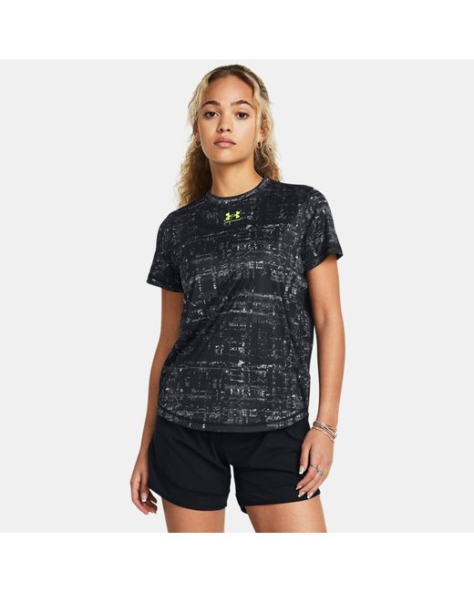 Under Armour Challenger Pro Training Printed Short Sleeve High Vis Yellow
