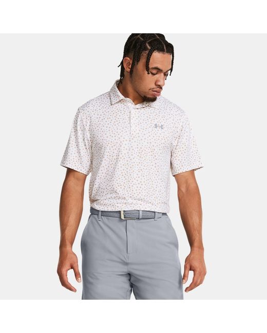 Under Armour Playoff 3.0 Printed Polo Photon Blue Steel