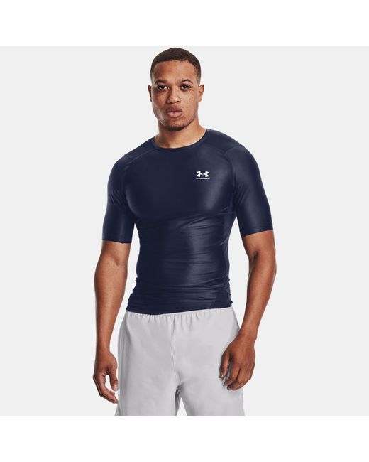 Under Armour Iso-Chill Compression Short Sleeve Midnight Navy White