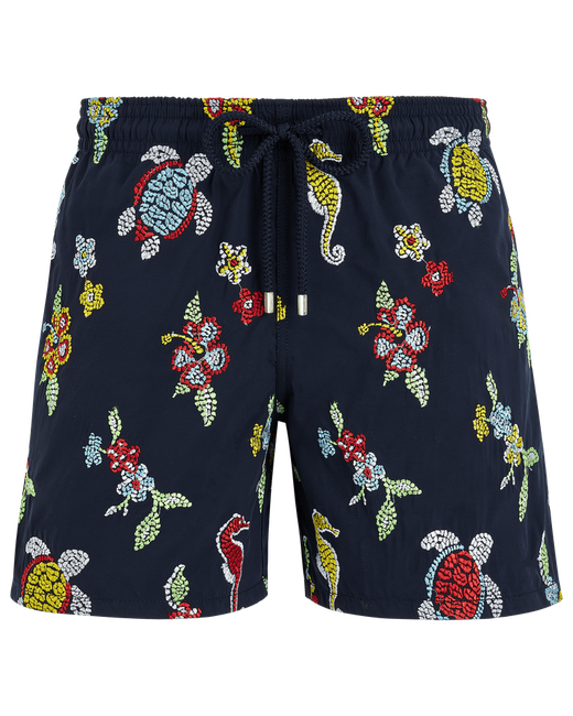 Vilebrequin Swim Trunks Embroidered Mosaïque Limited Edition Swimming Trunk Mistral