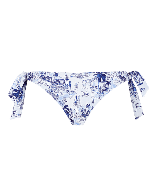 Vilebrequin Mini Brief Side Tie Bikini Bottom Riviera Swimming Trunk Flamme