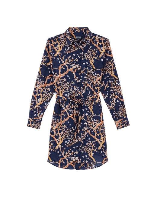 Vilebrequin Cotton Voile Shirt Dress Sweet Blossom Florence