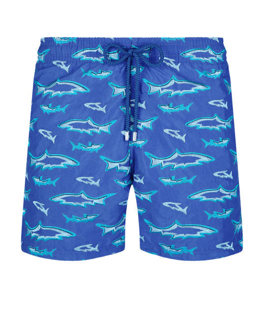 Vilebrequin Embroidered Swim Trunks Requins 3d Limited Edition Swimming Trunk Mistral