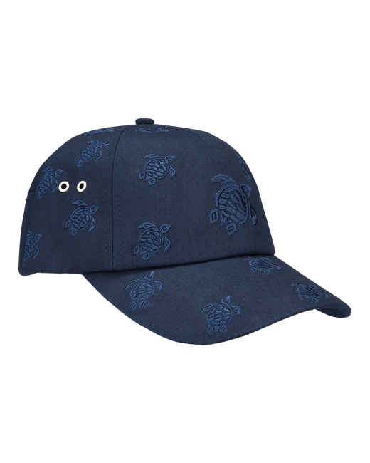 Vilebrequin Embroidered Cap Turtles All Over Caps Castle