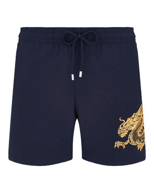 Vilebrequin Swim Trunks Placed Embroidery The Year Of Dragon Swimming Trunk Motu