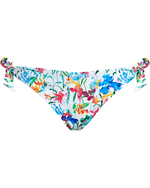 Vilebrequin Side Tie Bikini Bottom Happy Flowers Swimming Trunk Flamme