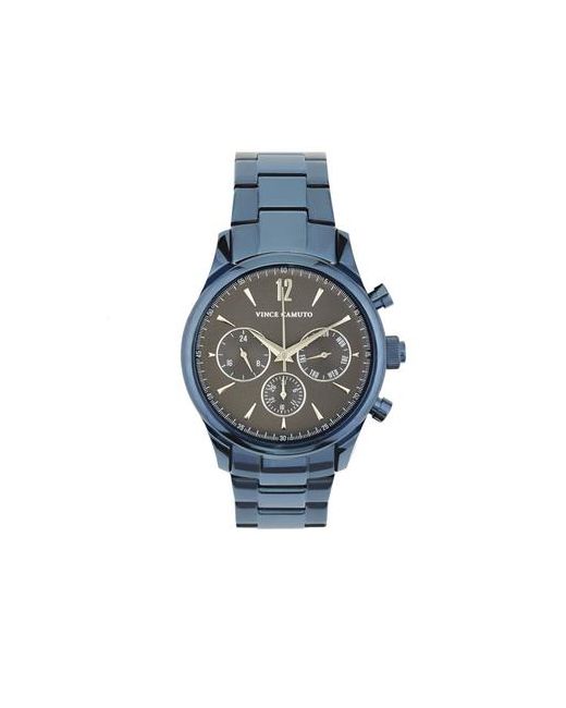 Vince Camuto The Chairman Blue Grey Link Watch