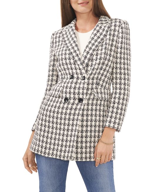 Vince Camuto Double Breasted Tweed Jacket