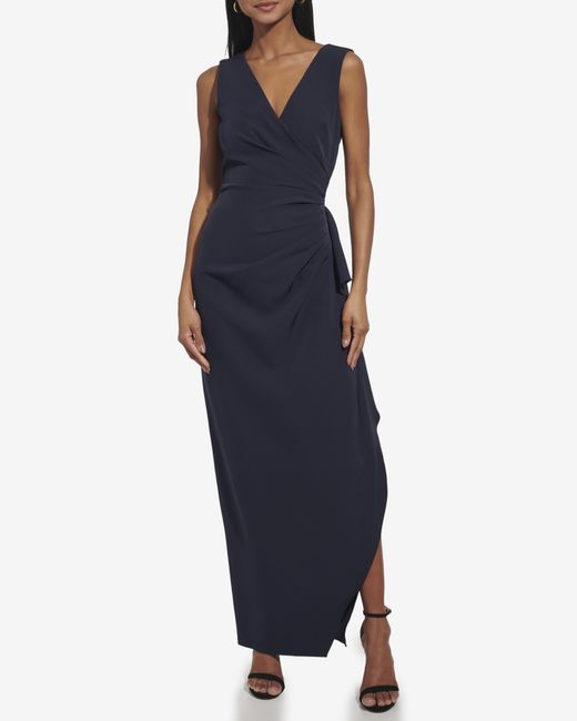 Vince Camuto V Neck Gown