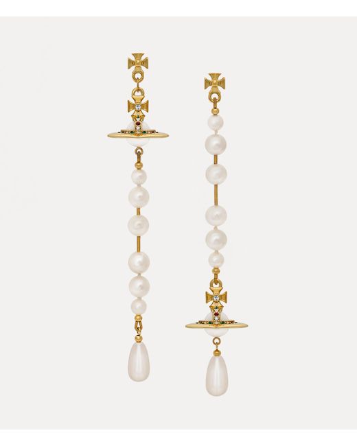 Vivienne Westwood Broken Pearl Earrings