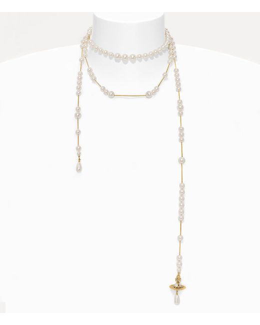 Vivienne Westwood Broken Pearl Necklace