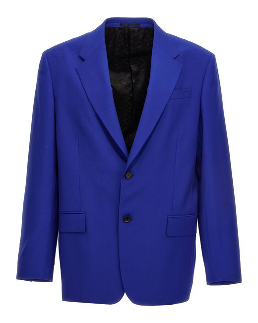 Versace -Single-Breasted Blazer Jacket Giacche Blu-