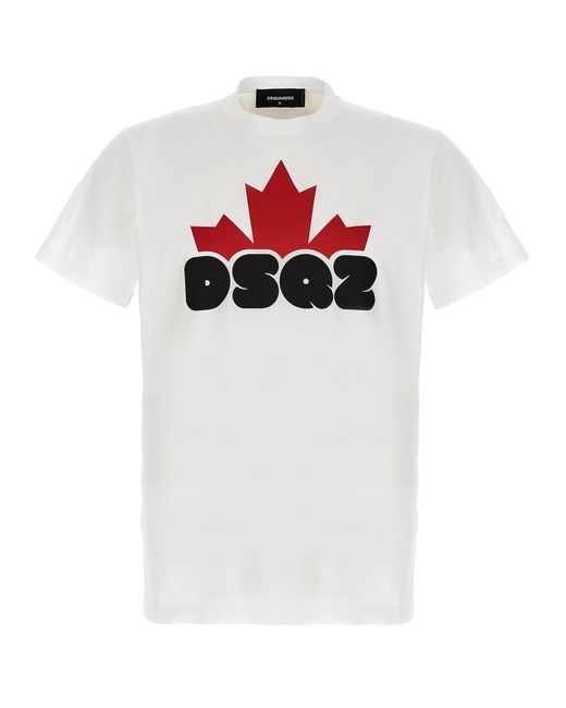 Dsquared2 -Cool Fit T Shirt Bianco-