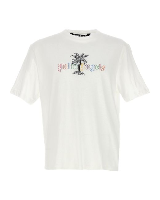 Palm Angels T Shirt Bianco-