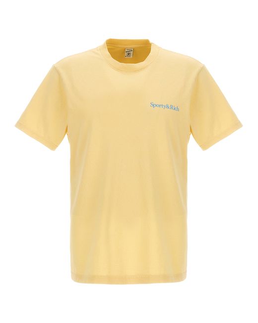 Sporty & Rich -Health Is Wealth T Shirt Giallo-